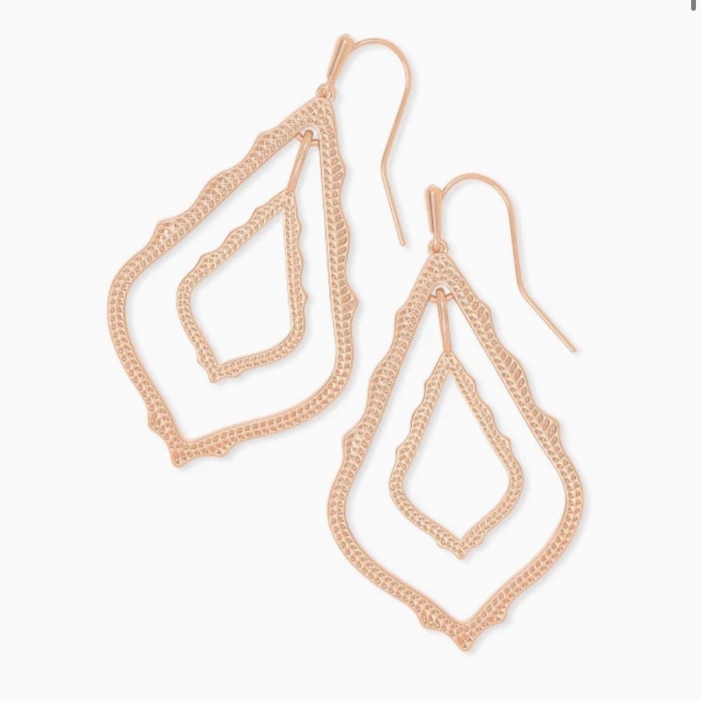 Kendra Scott rose gold Simon drop earrings, NWT